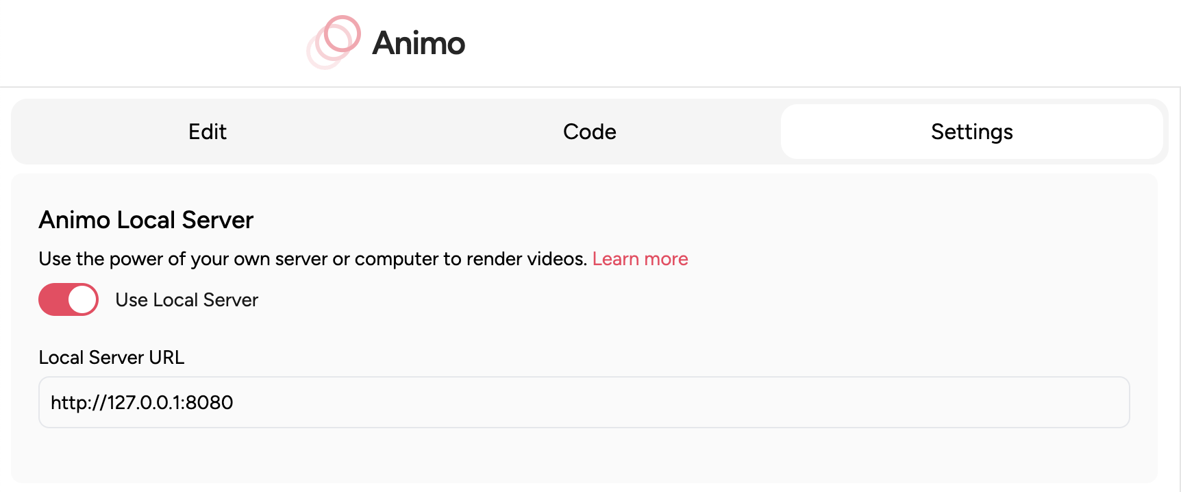 Preview on Use Local Server